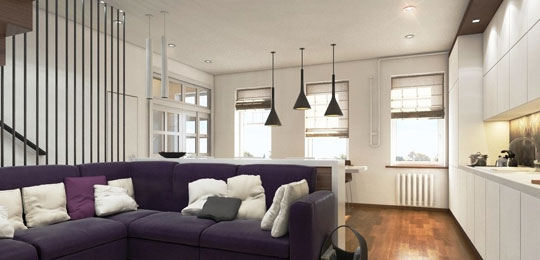 Смелый дизайн: интерьер квартиры в типовом панельном доме